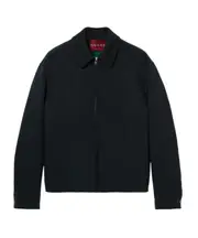 Jacquard zipper jacket IT50 dark blue