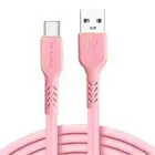 Pink 6ft USB-C Cable Charger Cord Power Wire Type-C Fast Charge for Smartphones