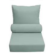 AD002 Knife Edge Large Deep Seat Back Rest Bolster Cushion Insert Slip Cover Set