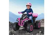 Rigo Kids Ride On Car ATV Quad Motorbike Storage Rack Electric Toys 12V Pink