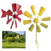 Metal Backyard Windmill Kinetic Wind Spinner Lawn Yard Garden Outdoors Decor