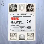 SSR-60DA Single Phase DC To AC Solid State Relay 3-32VDC 24-380VAC