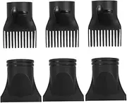 FELTECHELECTR 6pc Hair Dryer Diffuser Attachment Set Styling Nozzle for Drying Straightening Concentrator Nozzle Heat Distribution