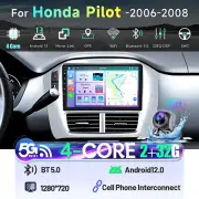 Car Radio GPS Wifi Carplay BT Stereo Android 12 GPS for Honda Pilot 2005-2008