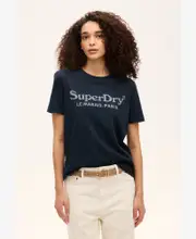 Venue Metallic Graphic Tee | Eclipse Navy