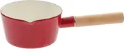 BEBEMOKO Non-Stick Saucepan Ml Mini Pot Kitchen Pan for Cooking Milk Sauce Gravy for Oatmeal Red