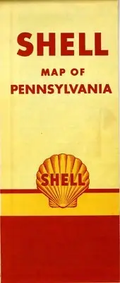 1949 Shell Road Map: Pennsylvania NOS