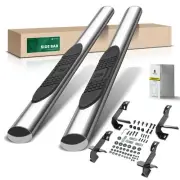 4" Chrome S/S 304 Oval Side Step Bars for Jeep Wrangler JK 2007-2018 SUV 2-door (for: Jeep)