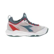 Diadora Speed Blushield Fly 4 Plus Ag Tennis Mens Blue, Red, White Sneakers Cas