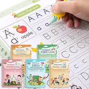 [ASIGN] Magic Ink Copybooks for Kids Reusable Handwriting Workbooks for Preschools Grooves Template Design and Handwriting Aid (5)