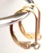 10x Lever Back 14k yellow gold filled Plain leverback earring ear wire loop GE30