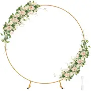 Round Backdrop Stand - 6.8ft(2.1m) Metal Round Balloon Arch Stand Upgrade Stable