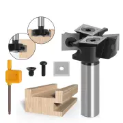"1/2 Inch 8mm 12mm Shank 4 Flutes CNC Spoilboard Surfacing Router Bit Slab Flattening Router Bit with 1-1/2"" Cutting Diam"