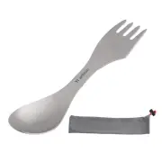 Spork Camping Hiking Lightweight Mesh Bag Tableware Ultralight Utensils