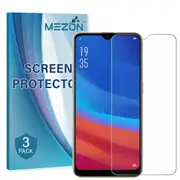 [3 Pack] OPPO AX7 Ultra Clear Screen Protector Film by MEZON – Case Friendly, Shock Absorption (AX7, Clear) – FREE EXPRESS