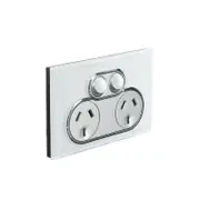 CLIPSAL SATURN 4025-PW - 10A Double Power Point - Pure White