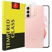[2 PACK] Samsung Galaxy S21 Camera Lens Tempered Glass Protector Guard - Case Friendly