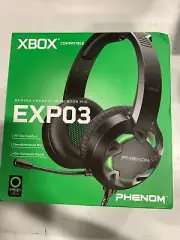 Phenom EXPO3 Stereo Gaming Headset for PS4 with Boom Mic Blue LED