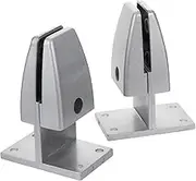 Homoyoyo 2Pcs Desk Partition Clamp Privacy Screen Clips for Office Thickened Base for Stability Clean and Tidy Work Environment Glass Partition Baffle Clamp