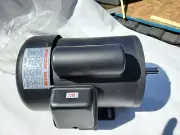 2 Hp 1 Phase 3450 RPM TEFC Electric Motor Runs Clockwise