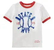 Boy’s Oshkosh B’gosh Baseball “STATE MVP” Ringer Graphic Tee Size 4/5 NWT