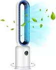 2 in1 Bladeless Tower Fan, Electric Floor Fan with Negative Ion Purification