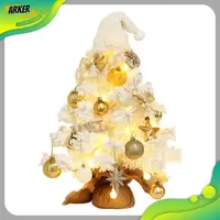 在飛比找蝦皮購物優惠-Areker 20 英寸桌面聖誕樹人造迷你聖誕樹帶 LED 