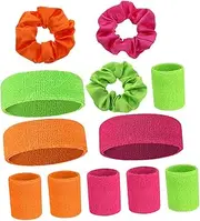 [Kisangel] 1 Set Sweat Headband Elastic Exercise Bands Athletic Sweatbands Headband Men Sports Sweatband Headbands for Women Mini Soccer Yoga Headbands for Men Hat Wristband Polyester