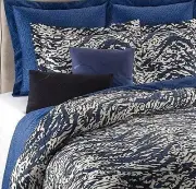 DVF STUDIO LEOPARD SPLASH 3PC SET, 1 FULL QUEEN DUVET COVER 2 STANDARD SHAMS