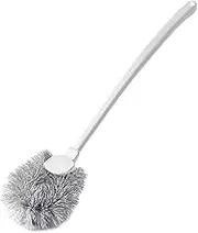 Yajuyi Toilet Cleaner Brush with Curved Bristles for Space Efficient Cleaning in Apartments