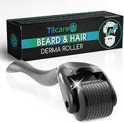 Beard and Hair Derma Roller (1Pack) by Tilcare - Sterile Titanium Derma Roller 0.25mm