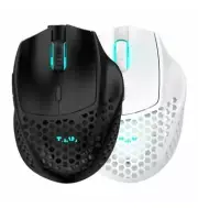 Xenics Titan GE AIR Wireless Gaming Mouse Max 19000DPI PAW3370 Black White Led