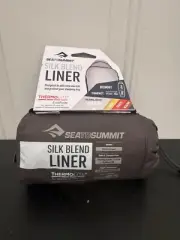 Sea To Summit Silk Blend Sleeping Bag Liner - Mummy, Warm, Thermo Lite, Grey