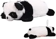 Panda Pen Bags | Panda Plush Pencil Case Organizer - Cartoon Panda School Students Pencil Cases Plush Bags for Pens, Rulers, Erasers