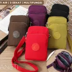 BEST POUCH NYLON SLING BAG HP 手機防水女式 3 隔板 SLING BAG 進口迷你錢包女孩