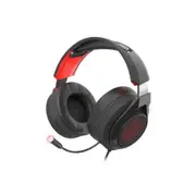 Headphones with Microphone by Genesis Radon 610 7 Red Black