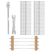VEVOR 61 Pack Cable Railing Swage Threaded Stud Tension 3.2mm End Fitting