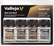 Vallejo Pigments Mud and Sand Colour 4 Piece Set