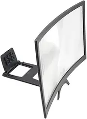 Phone Screen Amplifier Phones Electronic Phone Mount Base Cellphone Magnifier Mobile Screen Clicker Phone Lanyard Phone Holder Ring Gadget Cell Phone Stand Cell Phone Bracket Black