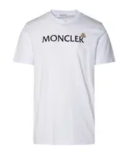 Moncler Flocked Logo T-Shirt optical white