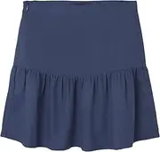 [Name It] Girls' Nlfhill Linen Short Skirt Mini Skirt, Blue
