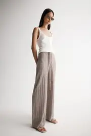 Oscar Knit Pant Dark Taupe Size 10 | Elka Collective