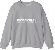 [X.Style] Funny Diving Coach Definition Diving Coach ds013 Sweater Grey L