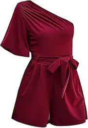 [Generic] plus Size Outfits for Women 2023 Summer Elegant Commuting Jumpsuit Shorts Women Formal Pant Suits
