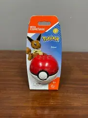 MEGA Construx Pokemon Eevee Pokeball [Happy / Closed Eyes] NEW SEALED