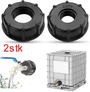 2x IBC adapter container accessories outlet valve flap valve ball valve