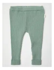[Sprout] Essential Green Ribbed Pants in Green