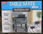 TABLE MATE ULTRA ADJUSTABLE TABLE CUP HOLDER CELL PHONE TABLET HOLDER FOLDS FLAT