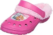 [Brandsseller] Children's Clogs Winter Slippers Girls Garden Shoes Lightweight Warm Lined Clogs with Paw Patrol Style