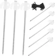 VANZACK 1 Set Tent Stakes Sturdy Reusable Ground Stakes for Beach Camping Compact Durable Canopy Fixing Pegs for Person Tents Convenient Storage Out Design